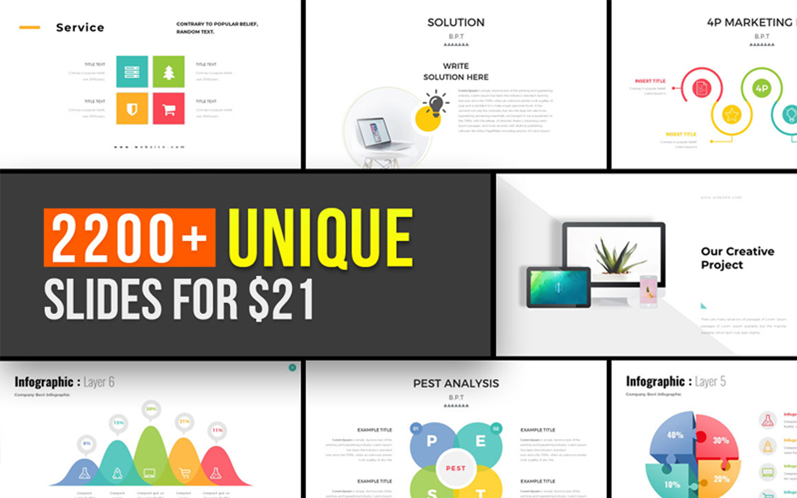 Entire Pack Presentation PowerPoint template