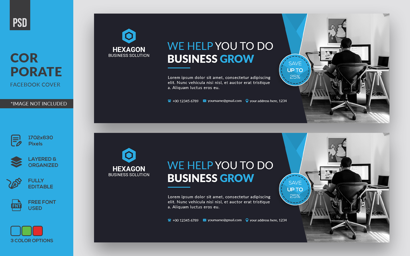 Facebook Cover - Corporate Identity Template