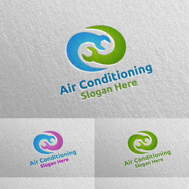 Air Conditioning Logo Templates 111012