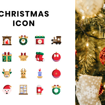 Setinvitationoutlinereindeersnowflakethinchampagnechristmas Lightschristmas Icon Sets 111056