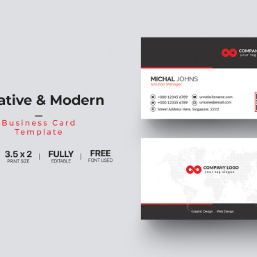 Card Template Corporate Identity 111066