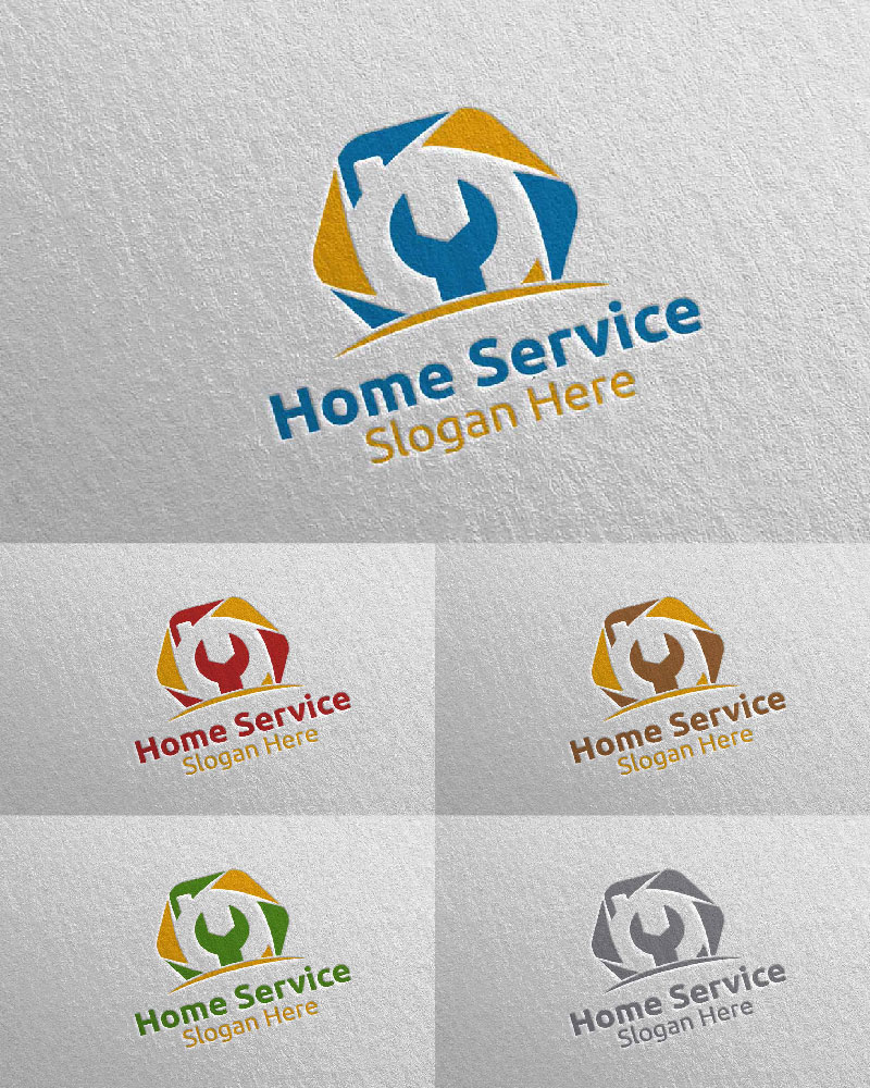 Real Estate and Fix Home Repair Services 1 Logo Template