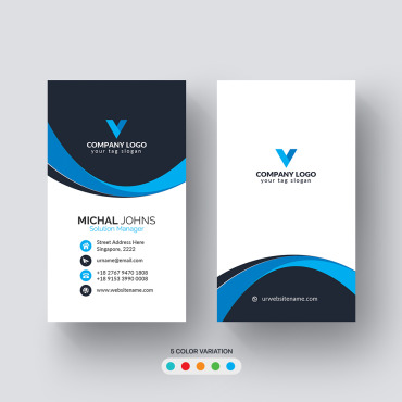 Card Template Corporate Identity 111092