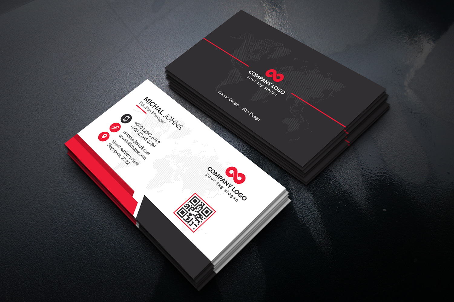 Modern Professional Business Card - Corporate Identity Template