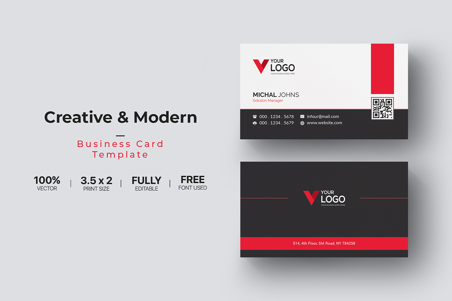 Modern Professional Business Cards - Corporate Identity Template