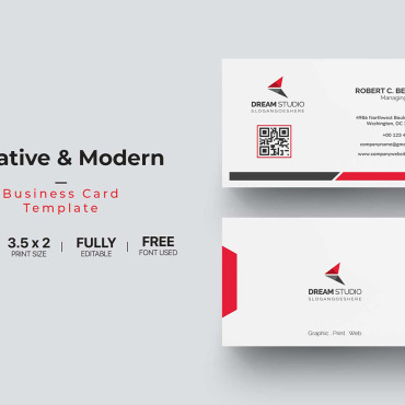 Card Template Corporate Identity 111133