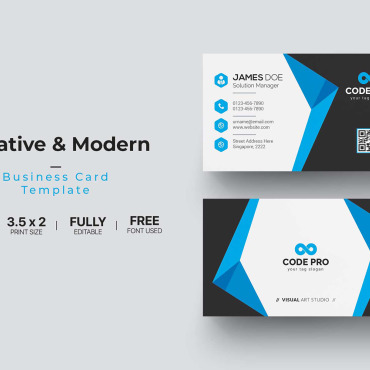 Card Template Corporate Identity 111172