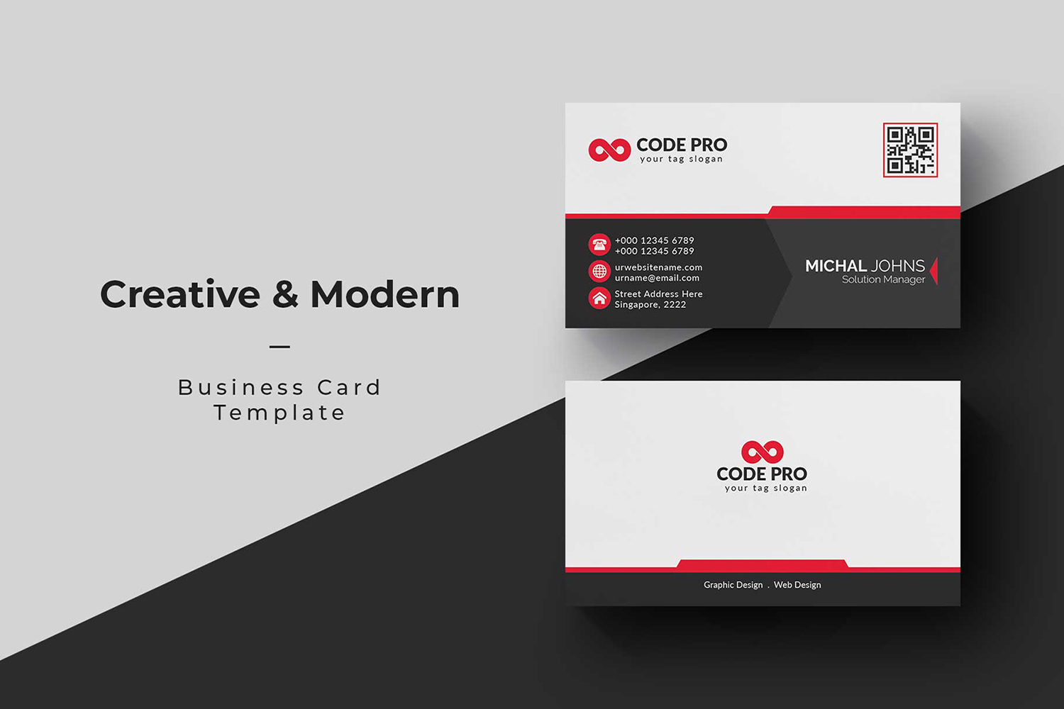 Modern Professional Business Cards - Corporate Identity Template