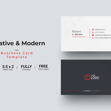 Card Template Corporate Identity 111176