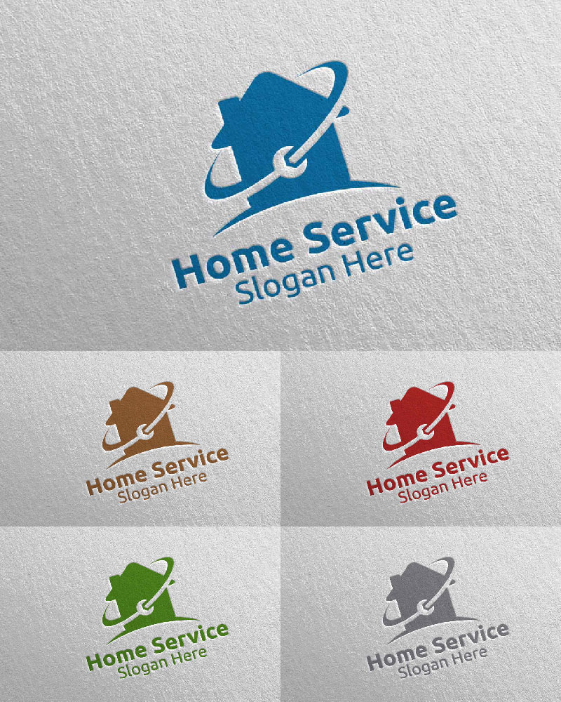 Real Estate and Fix Home Repair Services 15 Logo Template