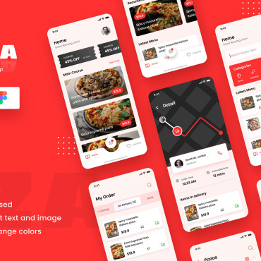 Design Pizza UI Elements 111219