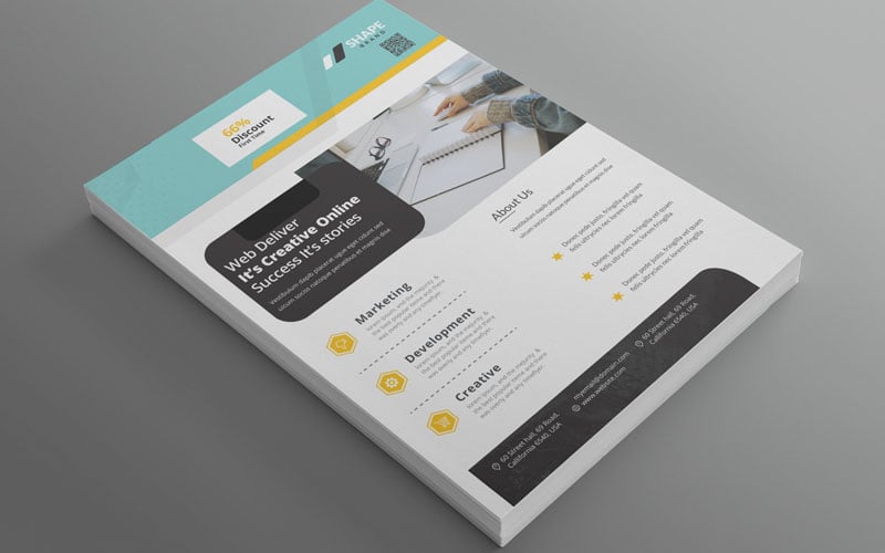 Shape - Best Business Flyer Vol_ 121 - Corporate Identity Template