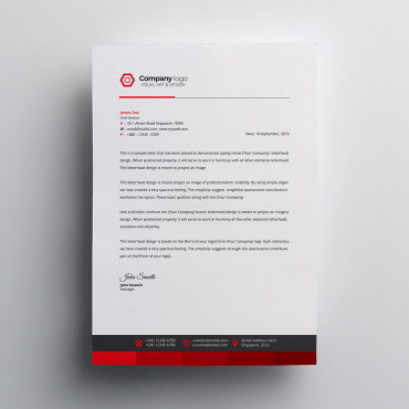 Corporate Letterhead Corporate Identity 111383