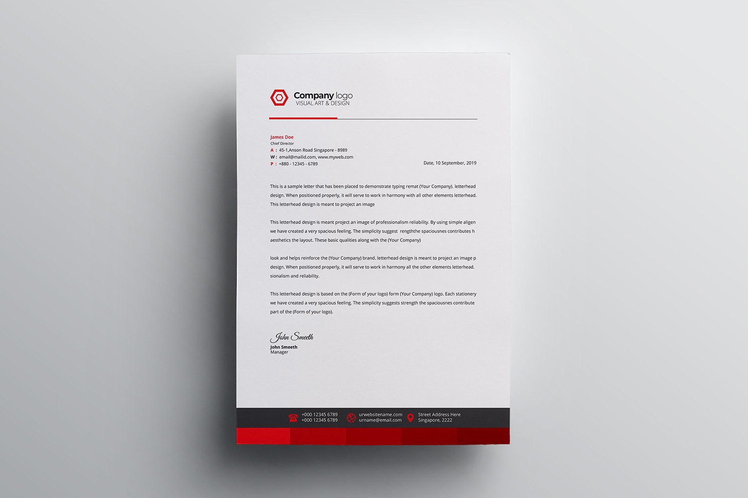 Letterhead - Corporate Identity Template