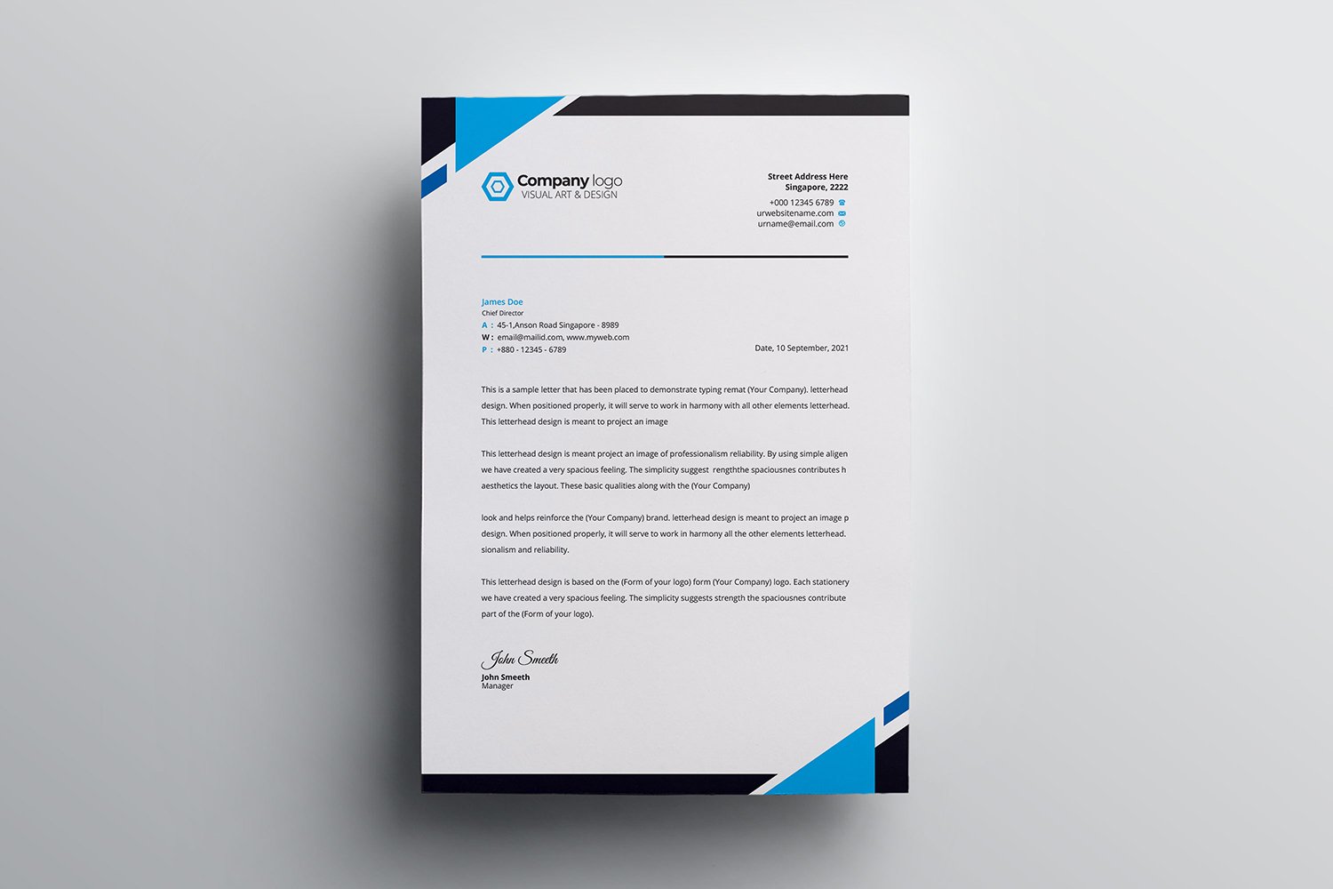 Letterhead - Corporate Identity Template