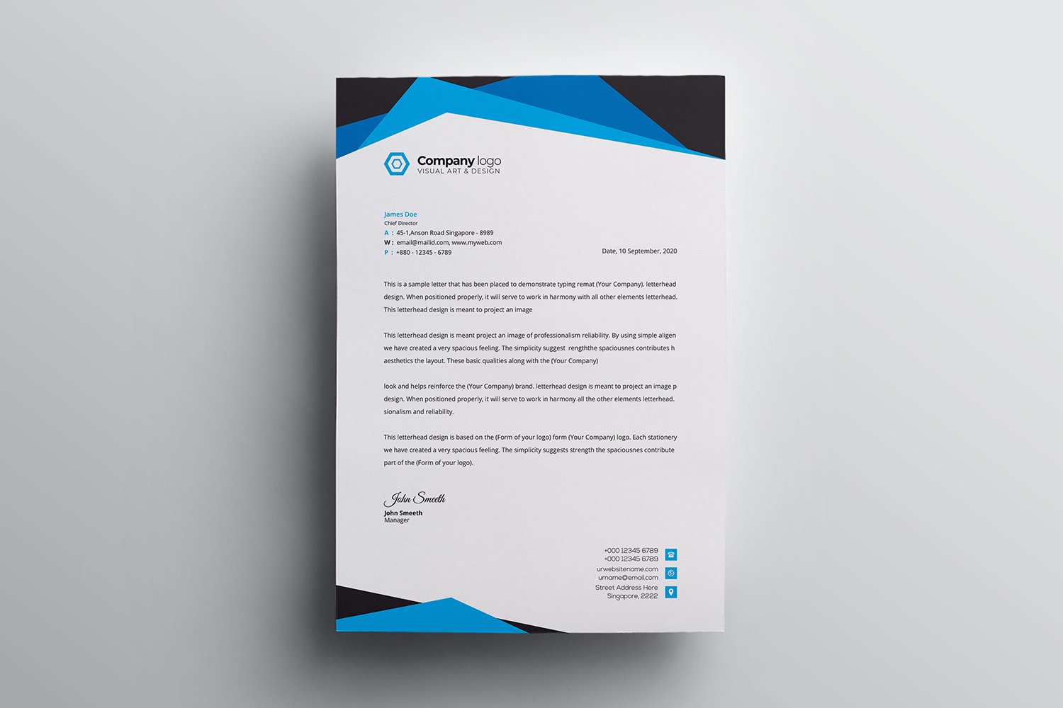 Letterhead - Corporate Identity Template