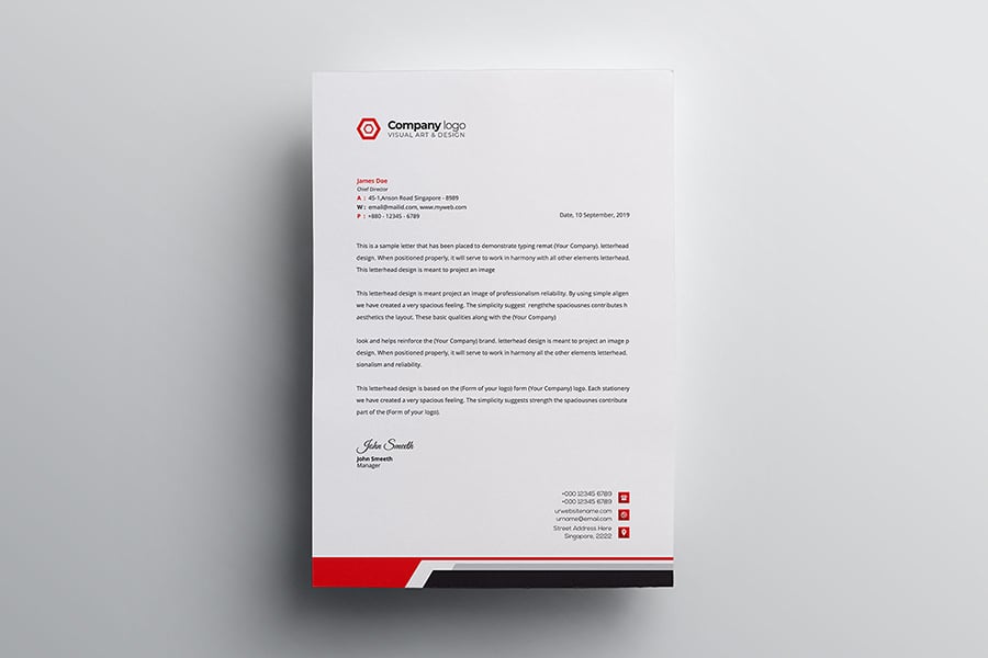 Letterhead - Corporate Identity Template