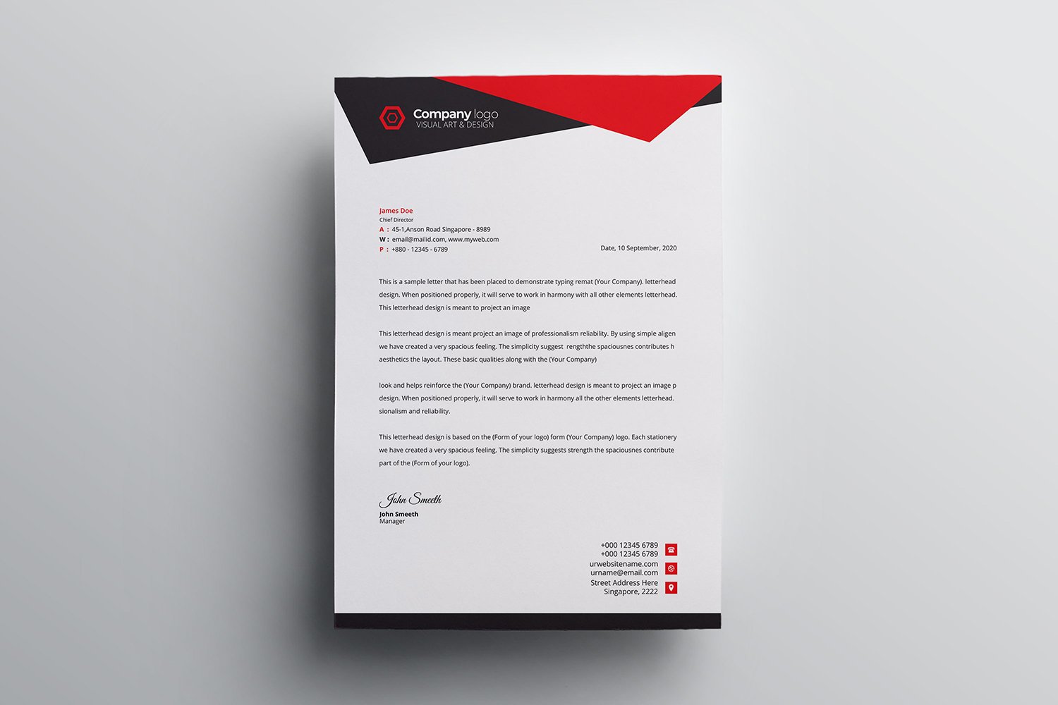 Letterhead - Corporate Identity Template