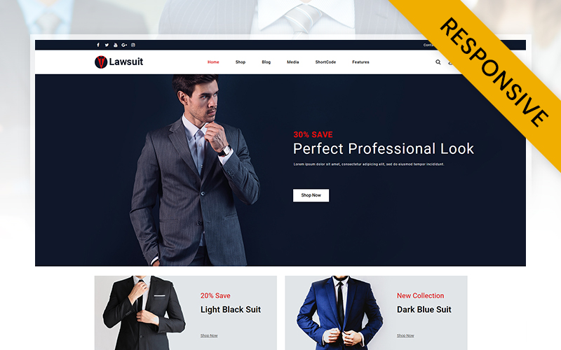 Lawsuits - Suits & Blazers Store WooCommerce Responsive Theme