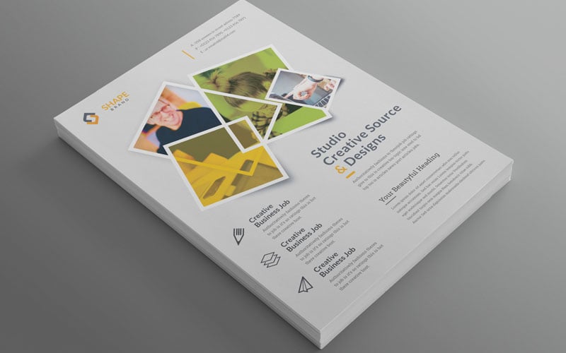 Shape - Best Creative Business Flyer Vol_ 134 - Corporate Identity Template