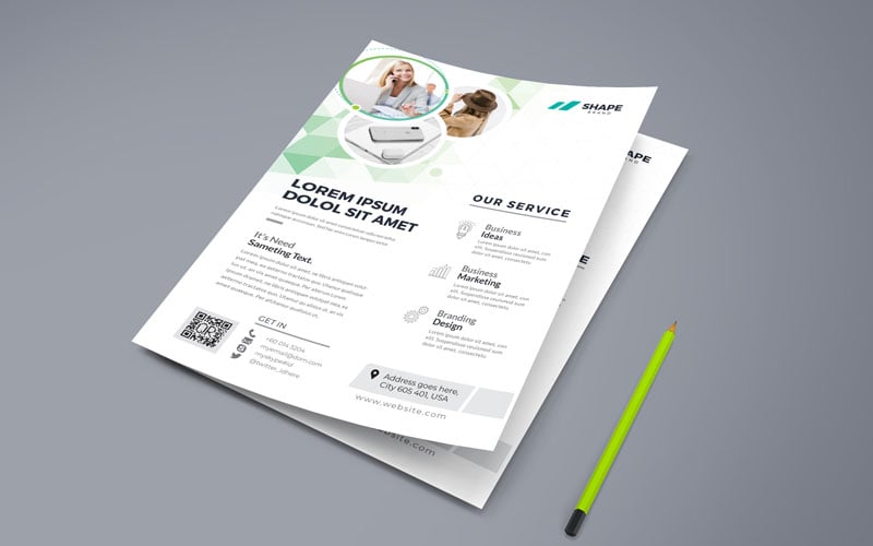 Shape - Best Business Flyer Vol_ 139 - Corporate Identity Template