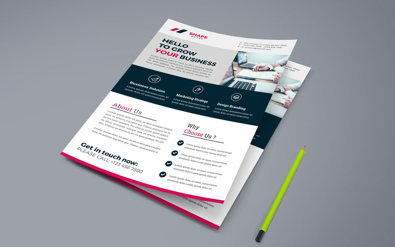 Shape - Best Business Flyer Vol_ 141 - Corporate Identity Template