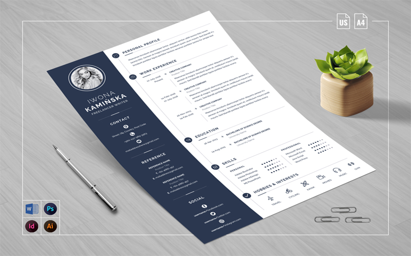 Word Cover Letter Resume Template