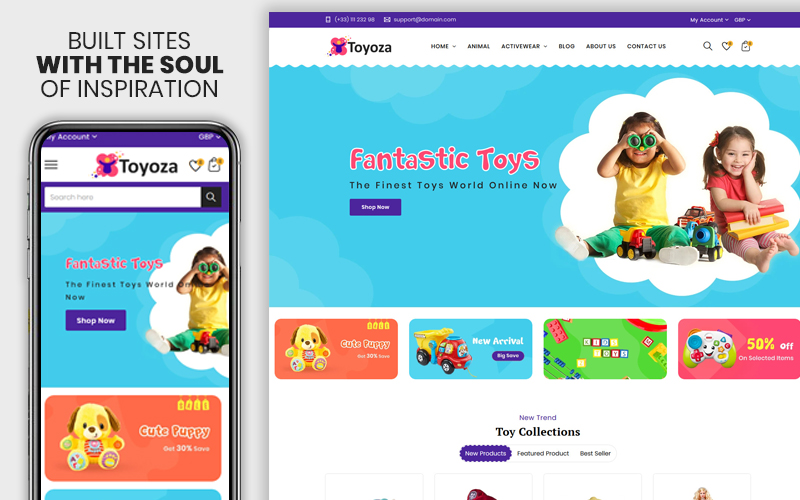 Toyoza - The Kids toys store Shopify Theme