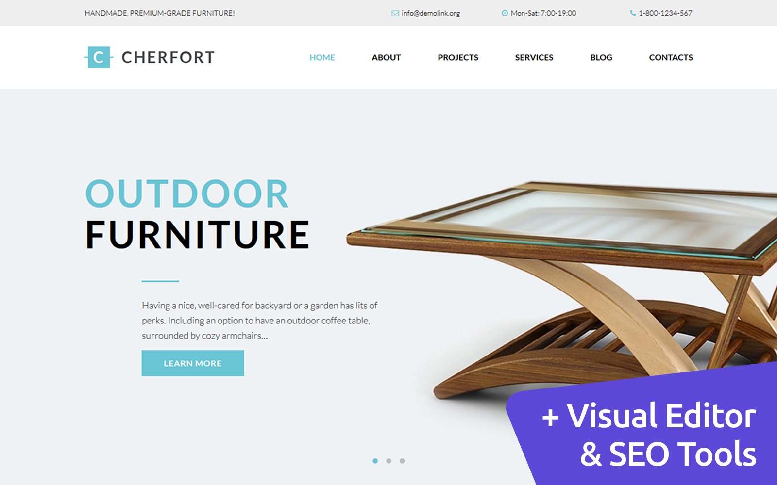 Cherfort - Furniture Company Moto CMS 3 Template