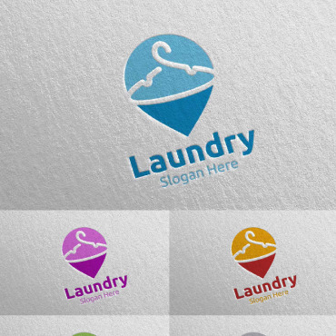 Hangers Washing Logo Templates 111582