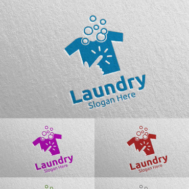 Hangers Washing Logo Templates 111583