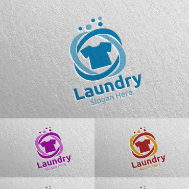 Hangers Washing Logo Templates 111584