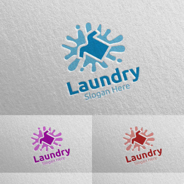 Hangers Washing Logo Templates 111586