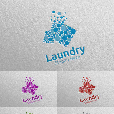 Hangers Washing Logo Templates 111598