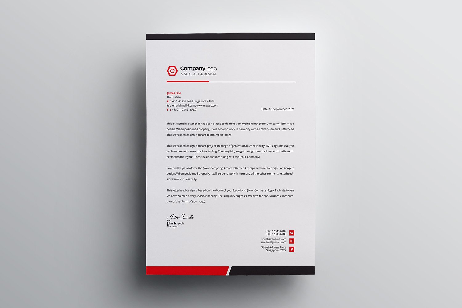 Letterhead - Corporate Identity Template