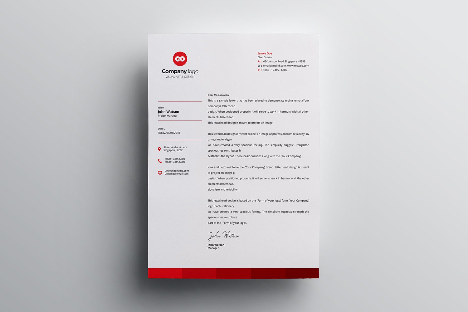 Letterhead - Corporate Identity Template