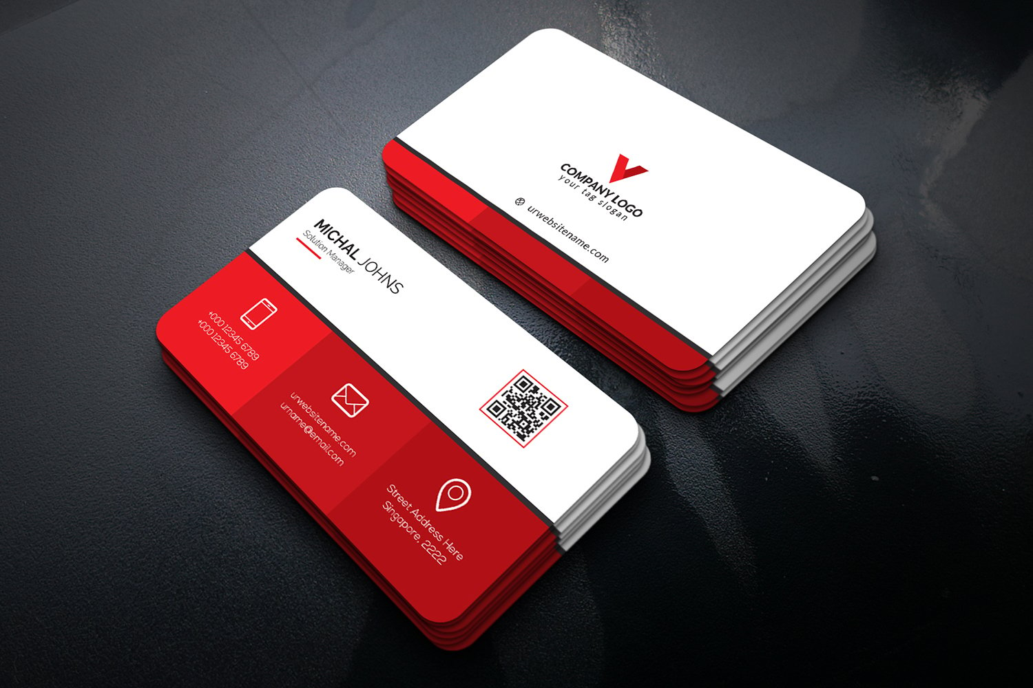 Modern Professional Business Cards - Corporate Identity Template