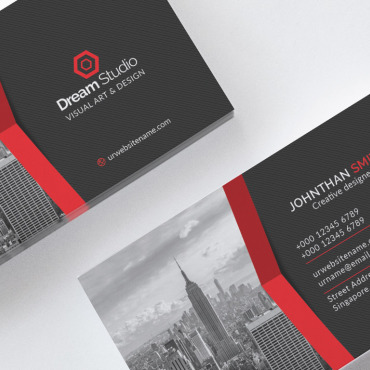 Card Template Corporate Identity 111628