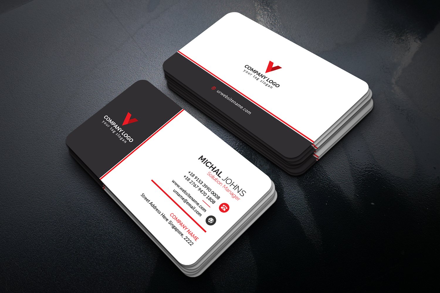 Business Cards - Corporate Identity Template