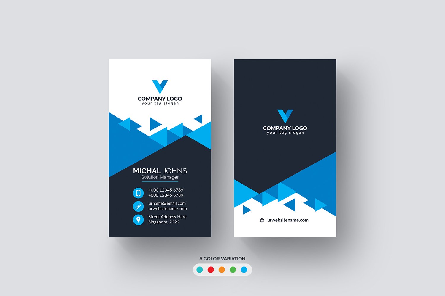 Modern Professional Business Cards - Corporate Identity Template