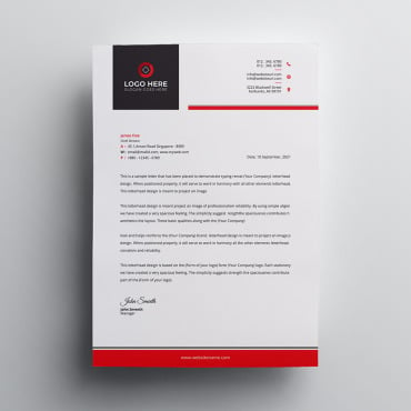 Corporate Letterhead Corporate Identity 111642