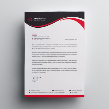 Corporate Letterhead Corporate Identity 111643