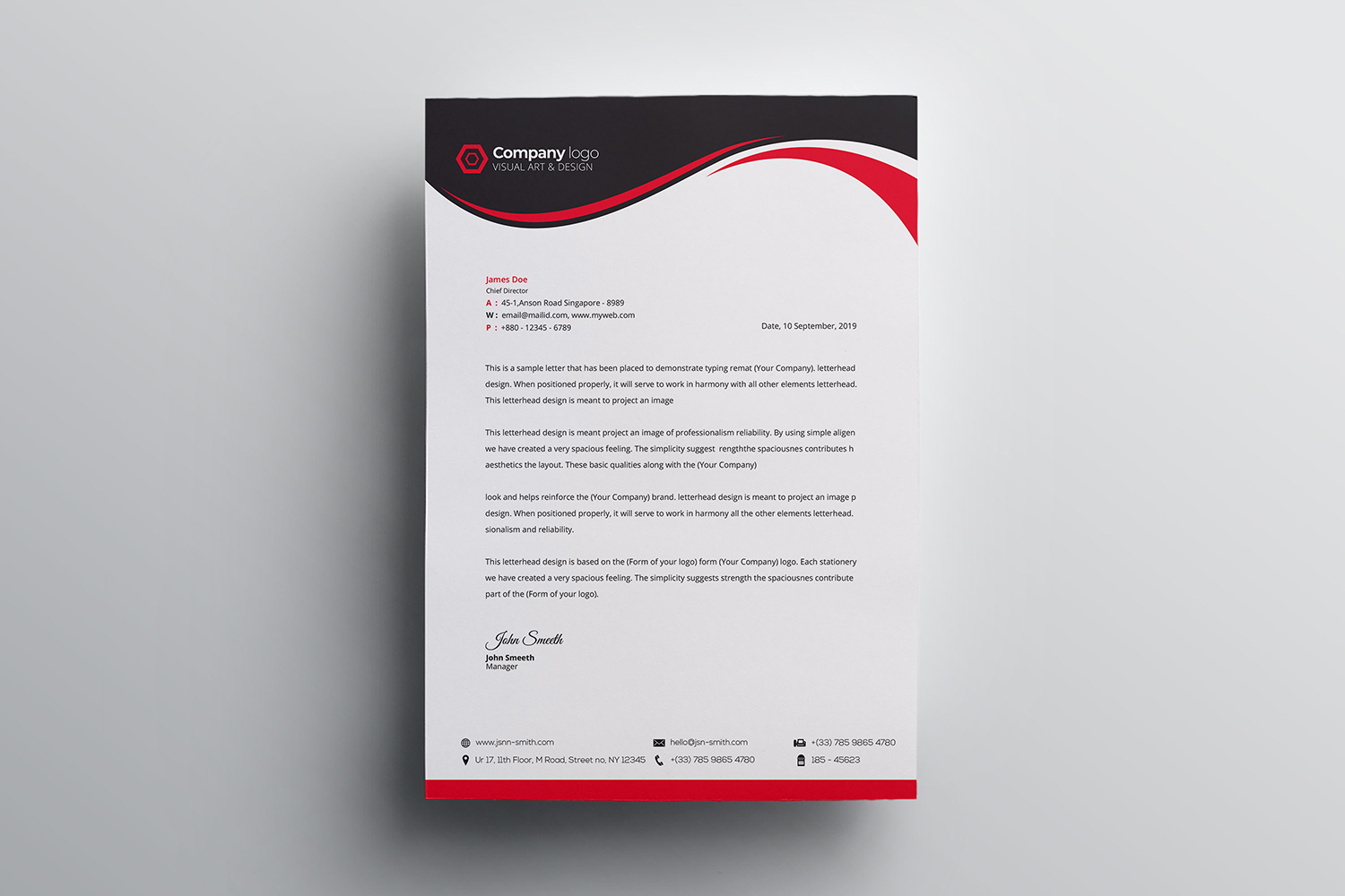 Letterhead - Corporate Identity Template