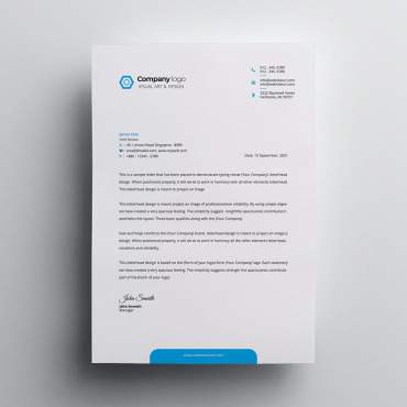 Corporate Letterhead Corporate Identity 111652