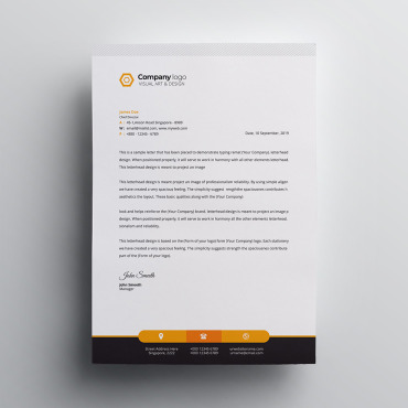 Corporate Letterhead Corporate Identity 111655