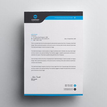 Corporate Letterhead Corporate Identity 111658