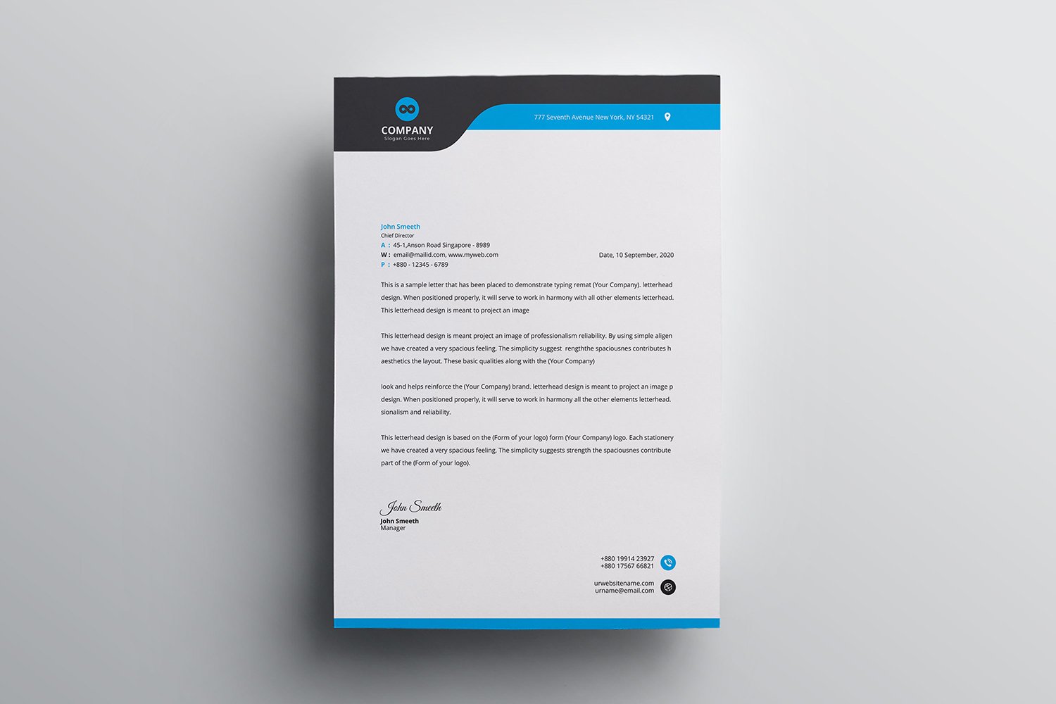 Letterhead - Corporate Identity Template