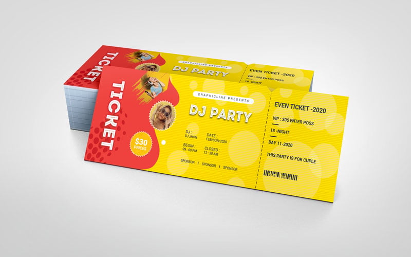 Event Ticket Vol_ 33 - Corporate Identity Template