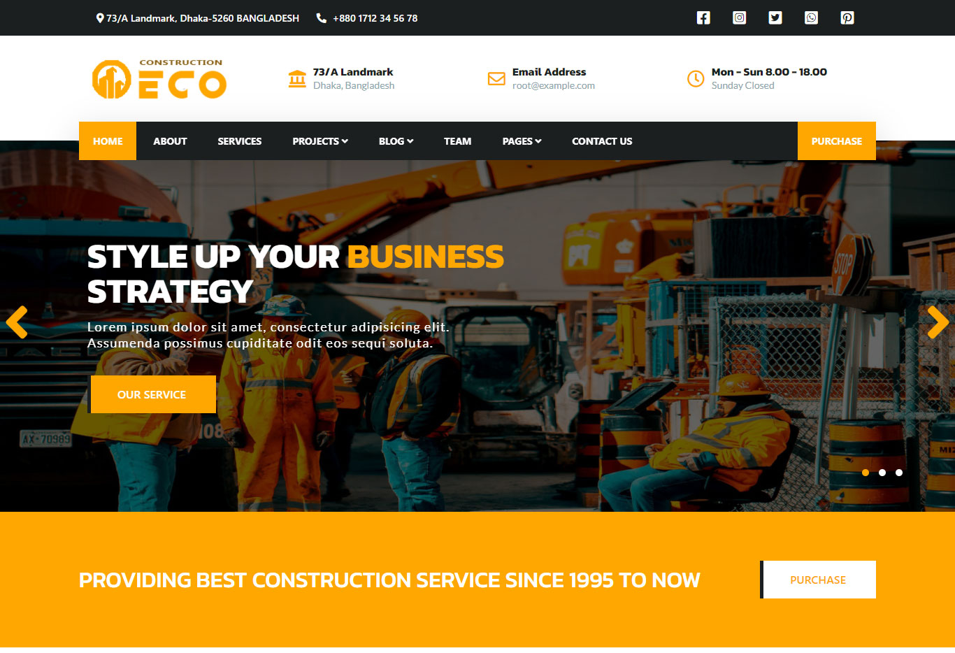 Eco Multipurpose Corporate Clean  Responsive HTML5 Website Template