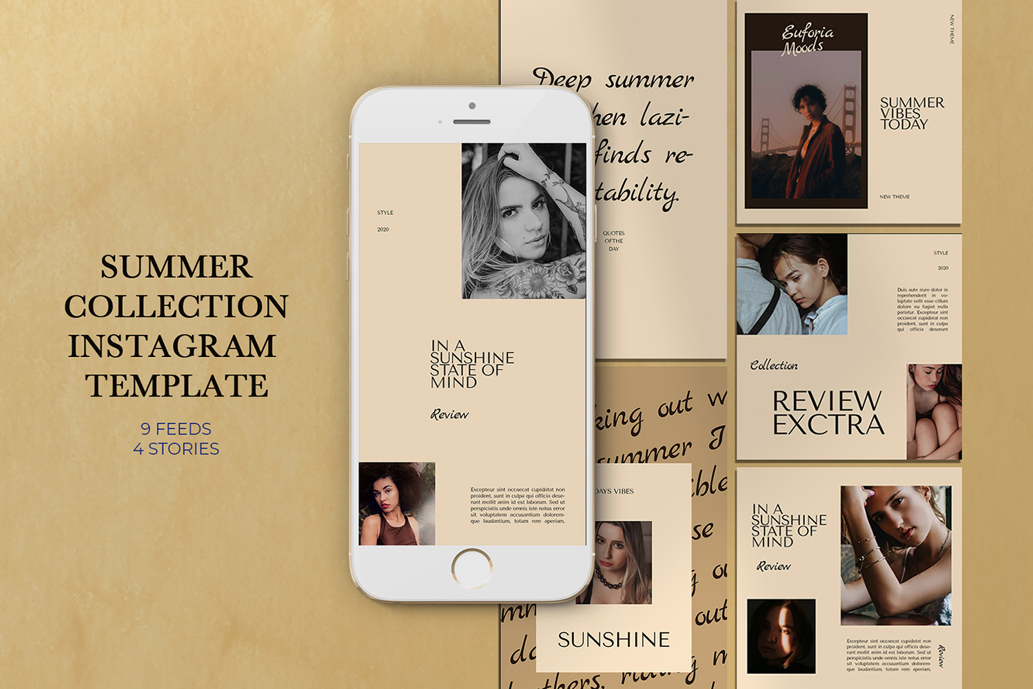 Summer Collection Instagram Templates for Social Media